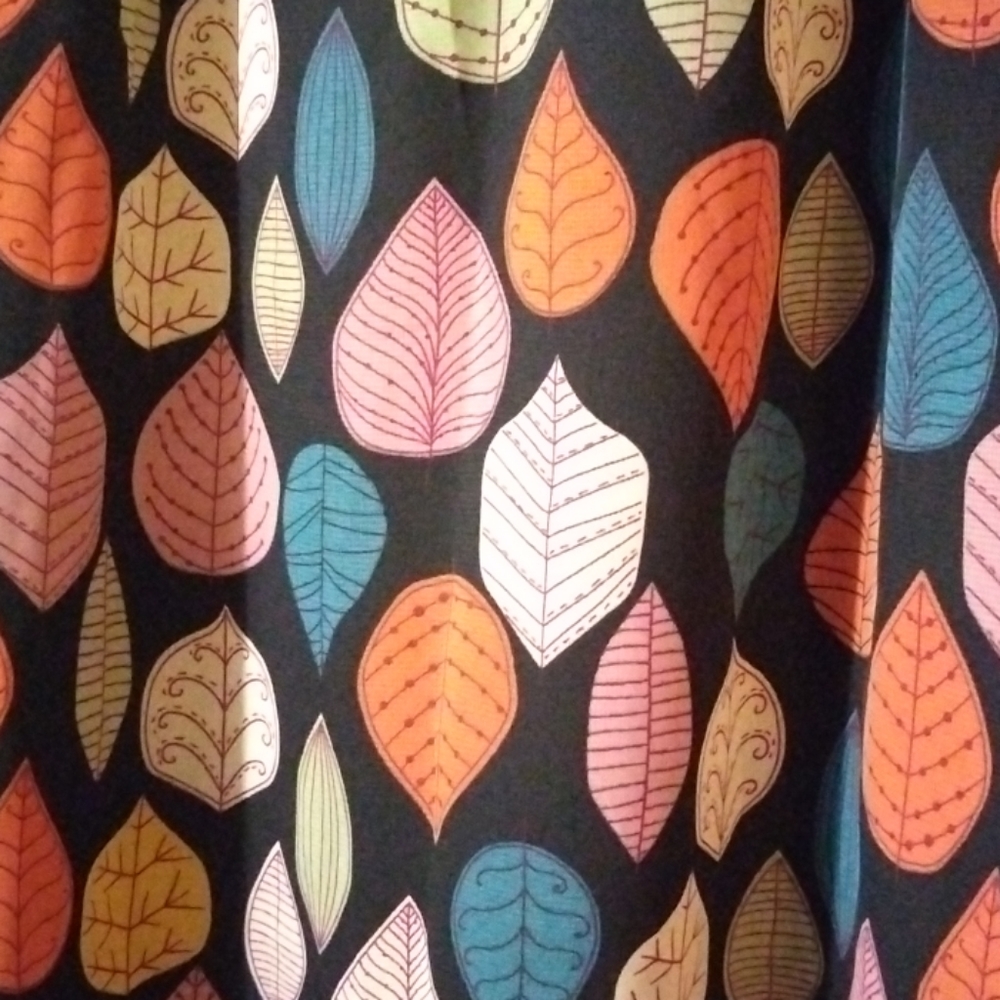 LuLaRoe Lola skirt lined autumn colors